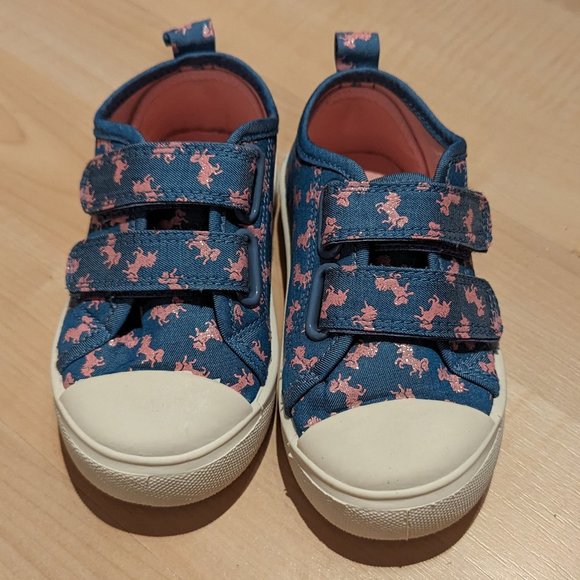 Joe Fresh Unicorn Velcro Shoes - Size 8, Brand New for Infant Girl! - Picture 1 of 5